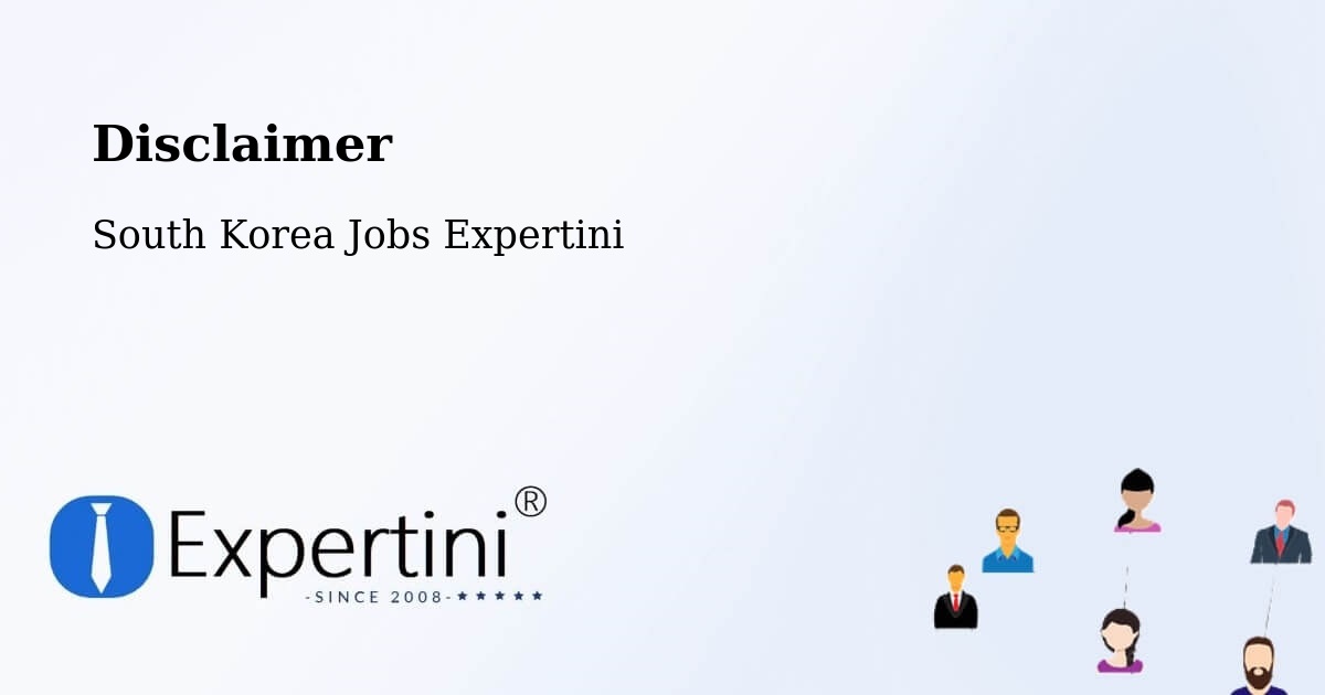 Disclaimer – Boryeong Si - South Korea Jobs Expertini